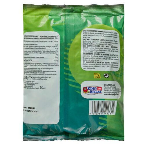 Caramelo menta verde. Envase 1kg.