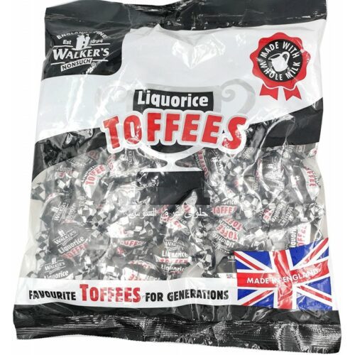 Walkers toffee liquorice. Envase 1kg.