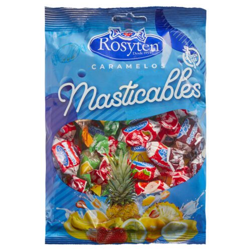 Caramelo masticable Rosyten. Envase 250gr.