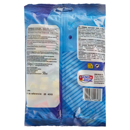Caramelo masticable Rosyten. Envase 250gr.