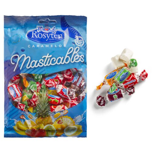 Caramelo masticable Rosyten. Envase 250gr.