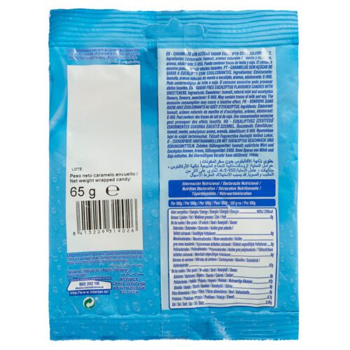 Caramelo Pictolín Sin Azúcar. Envase 65gr.