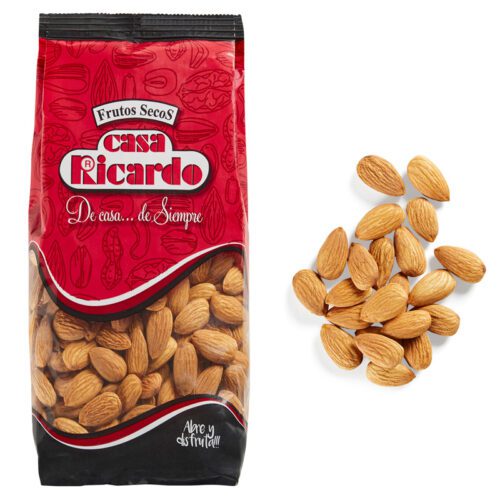 Almendra cruda piel 500gr