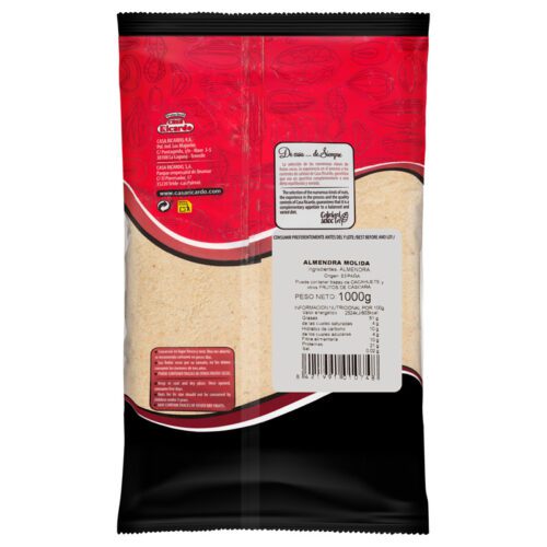 Almendra molida. Envase 1 kg