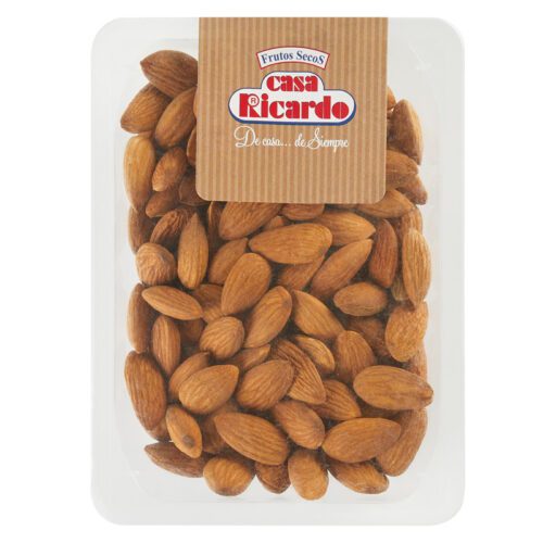 Almendra natural piel. Envase 120gr.