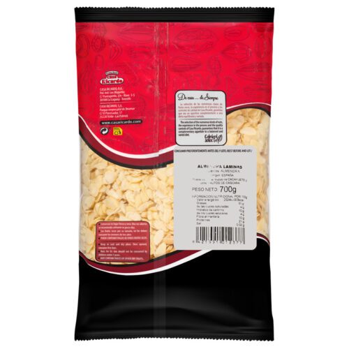 Almendra láminas. Envase 700gr.