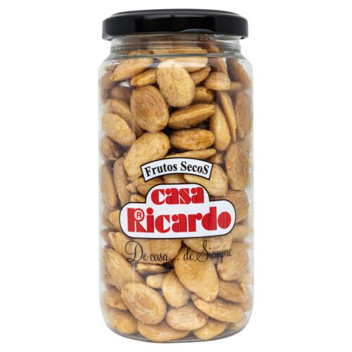 Almendra repelada frita. Bote 215gr