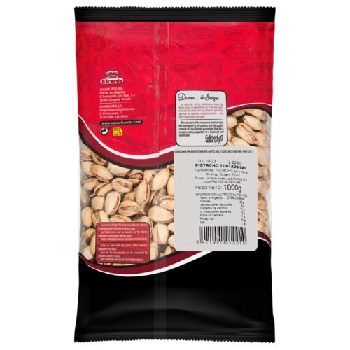 Pistacho Tostado Sal. Envase 1kg.