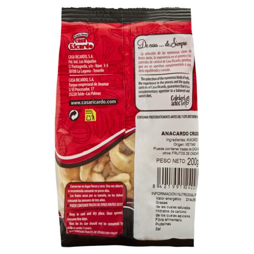 Anacardo crudo 200gr.