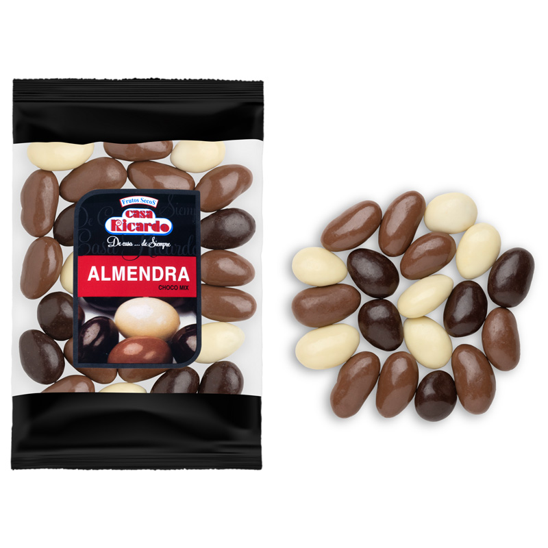 Almendra Choco Mix. Envase 120gr.