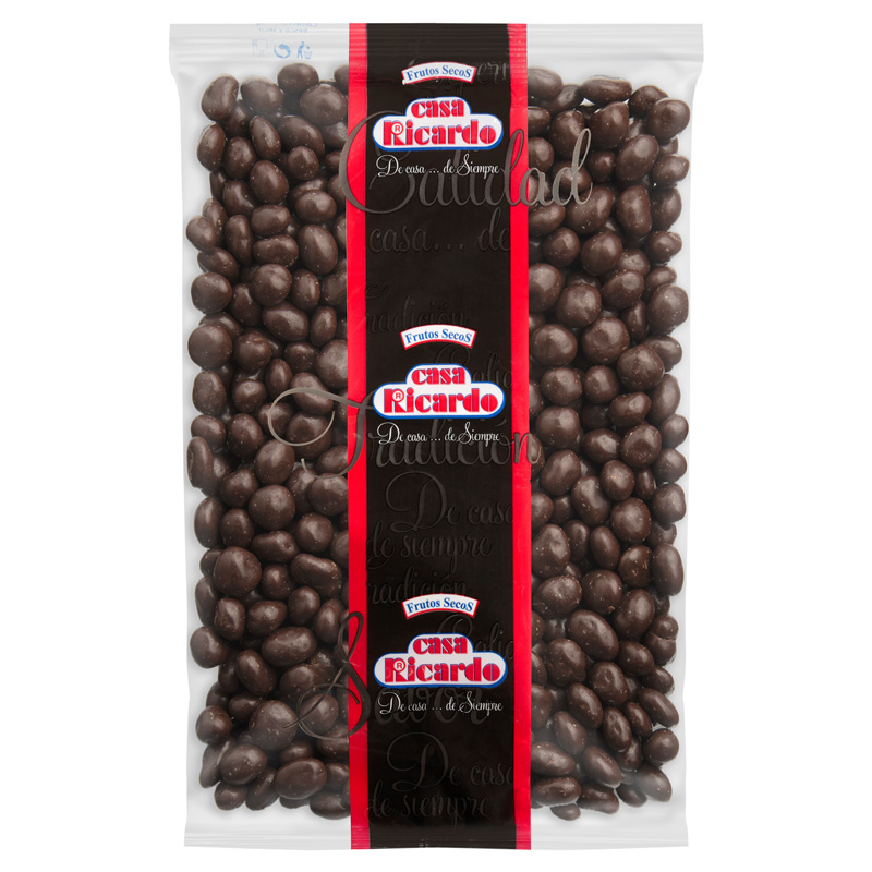 Pasas chocolate negro. Envase 1kg.