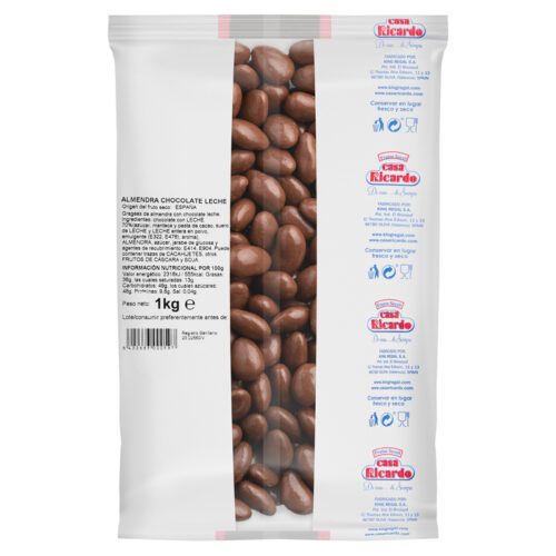 Almendra Chocolate Leche. Envase 1kg.