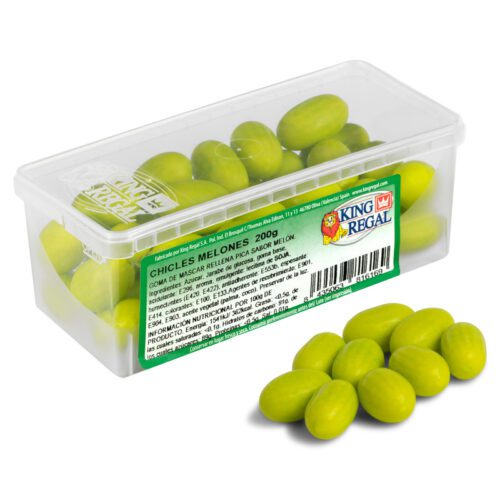 Chicles Melones. Envase 200 gr.